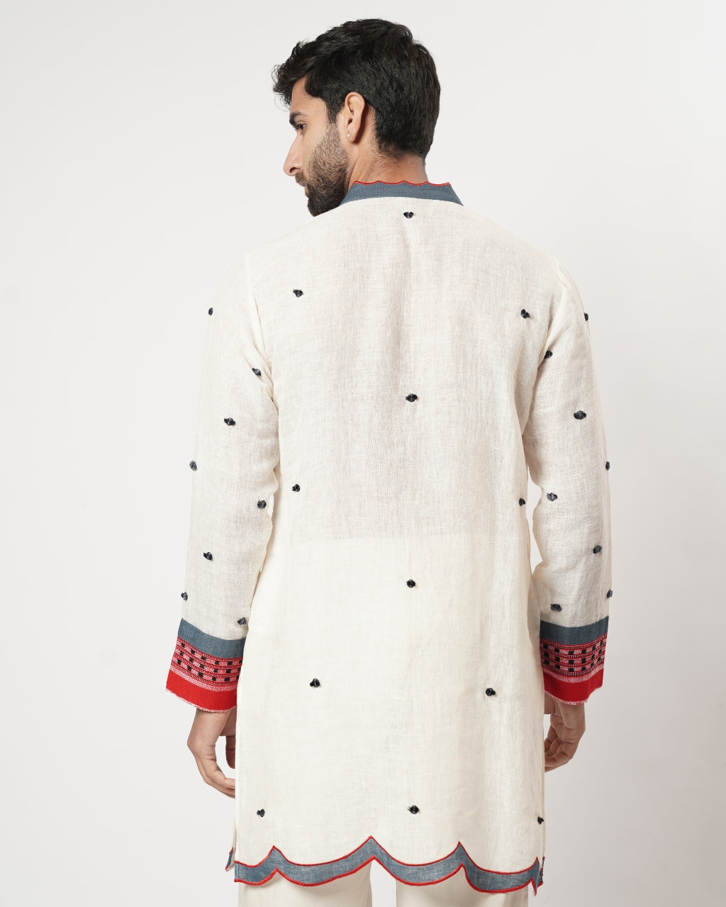 Scalloped Naga Bindi Yoke Kurta Set