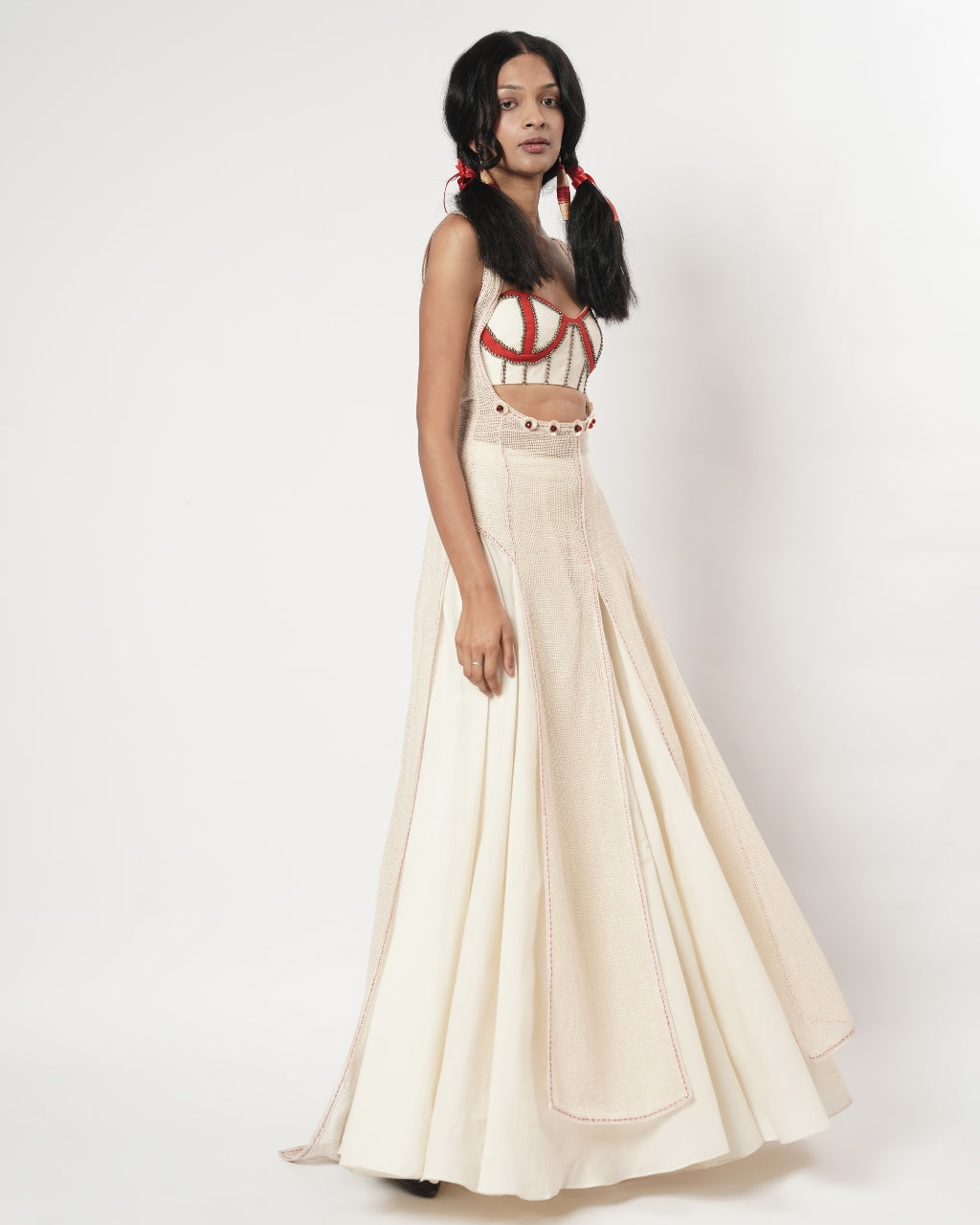 Mesh Sharara Set