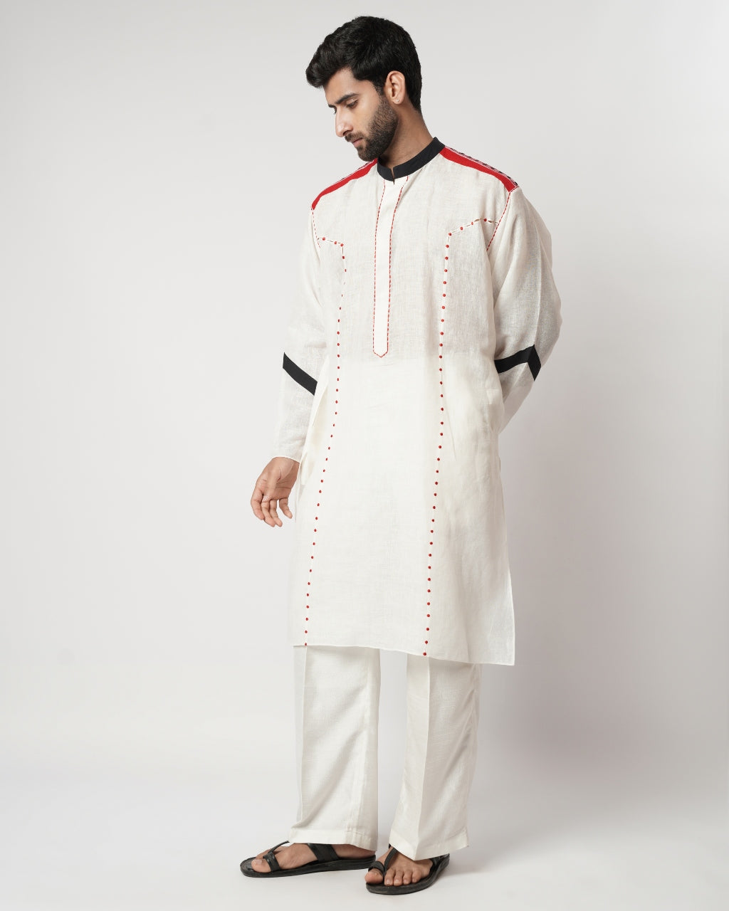 Ruby Bindi Panelled Oversized Gusset Kurta Set