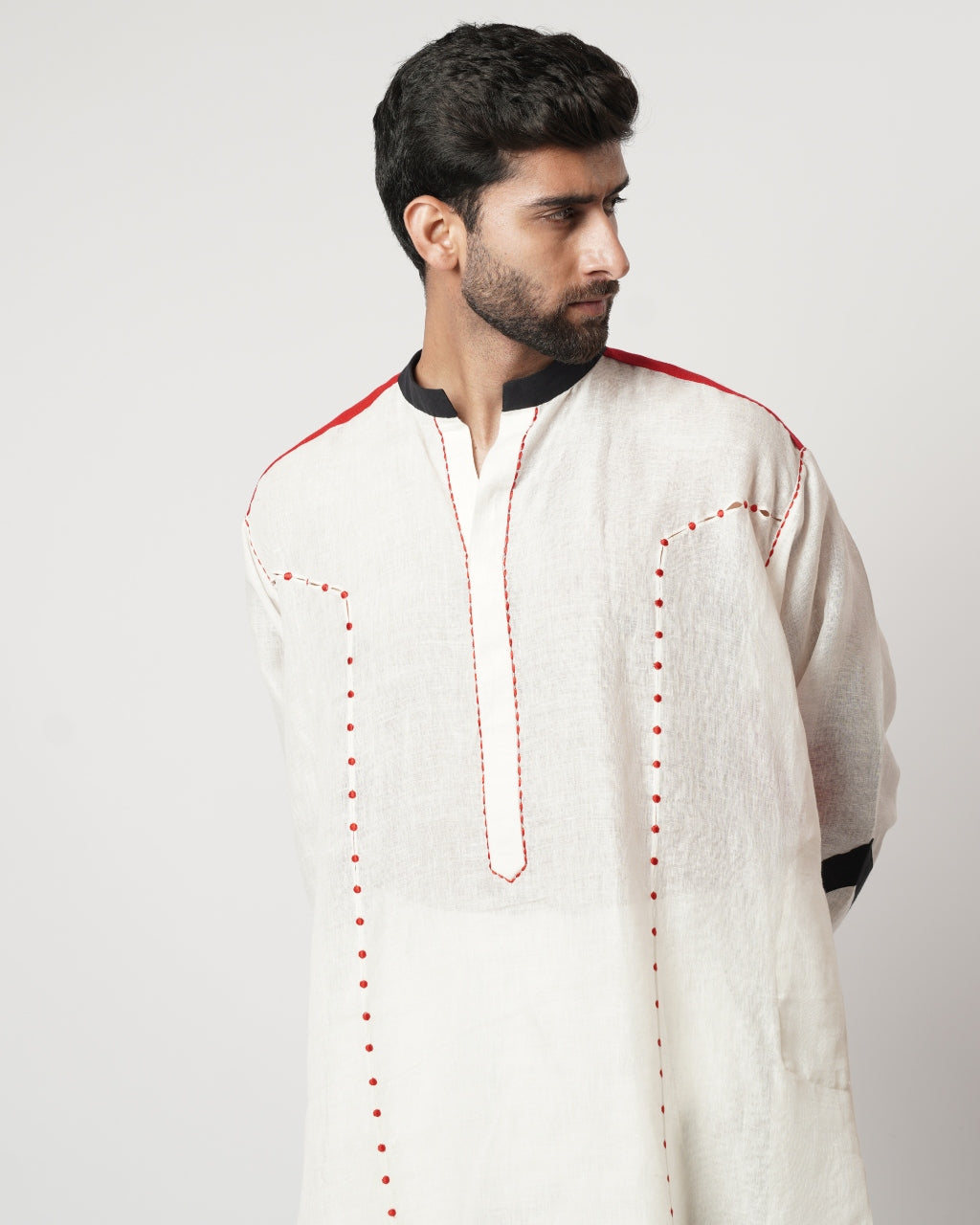 Ruby Bindi Panelled Oversized Gusset Kurta Set