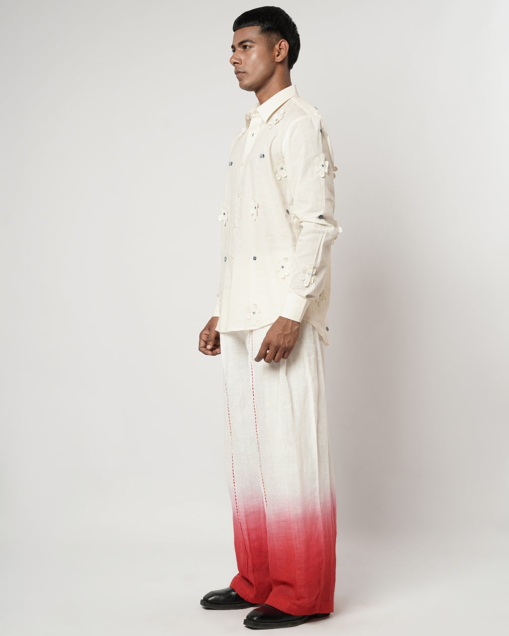 Ombre Floret Shirt Set