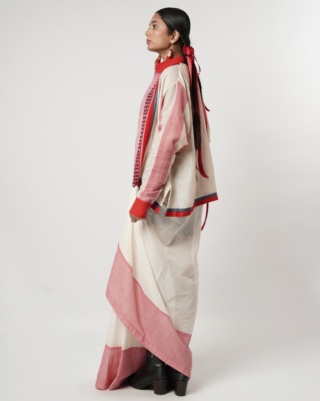 Drape Lungi Layered Ensemble