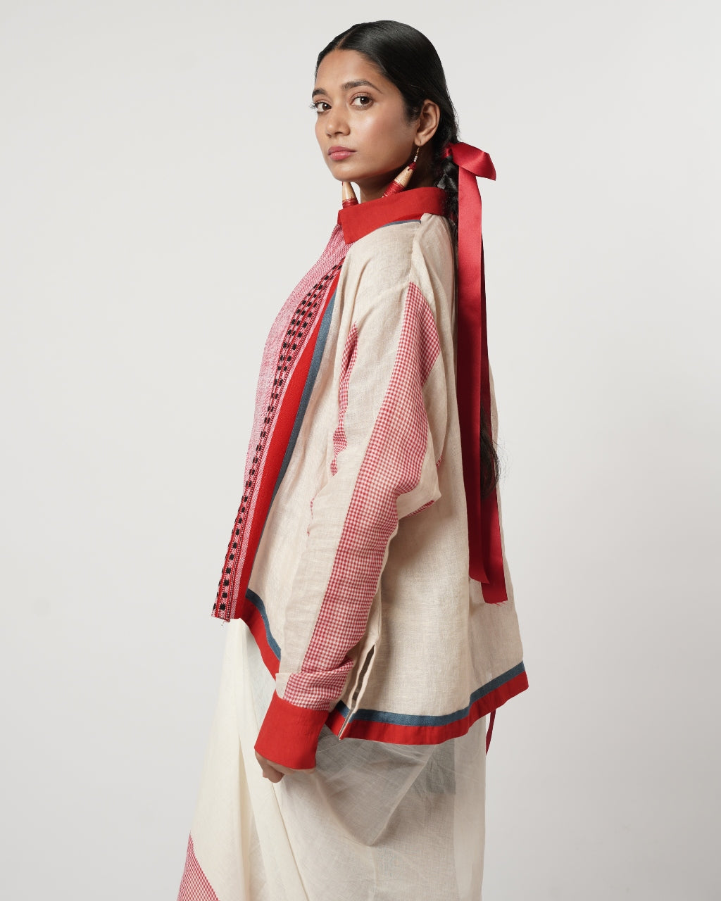 Drape Lungi Layered Ensemble