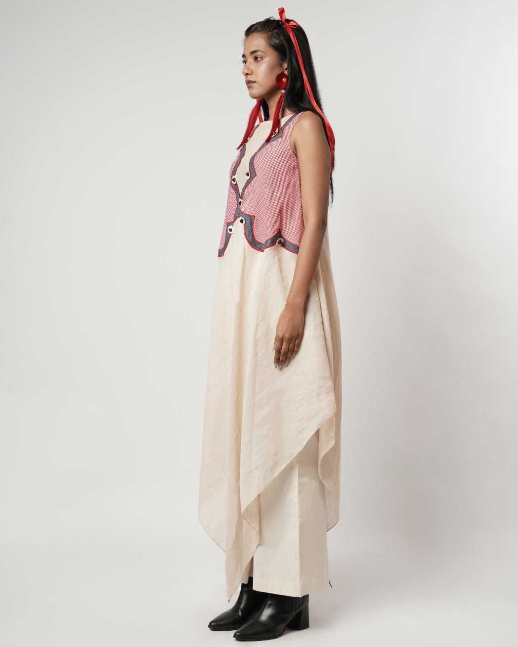 Gamcha Scalloped Tunic Set