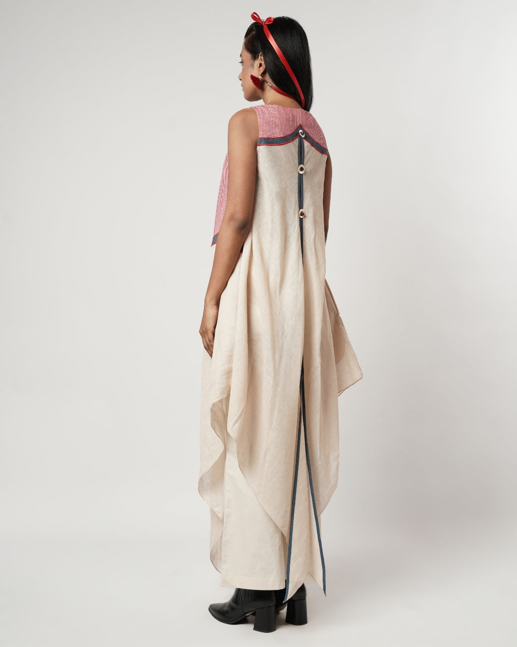 Gamcha Scalloped Tunic Set