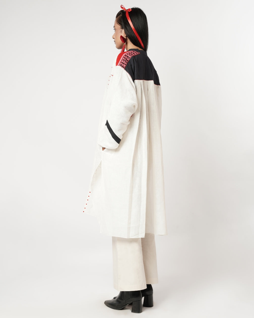 Panelled Patched Gusset Kurta Set