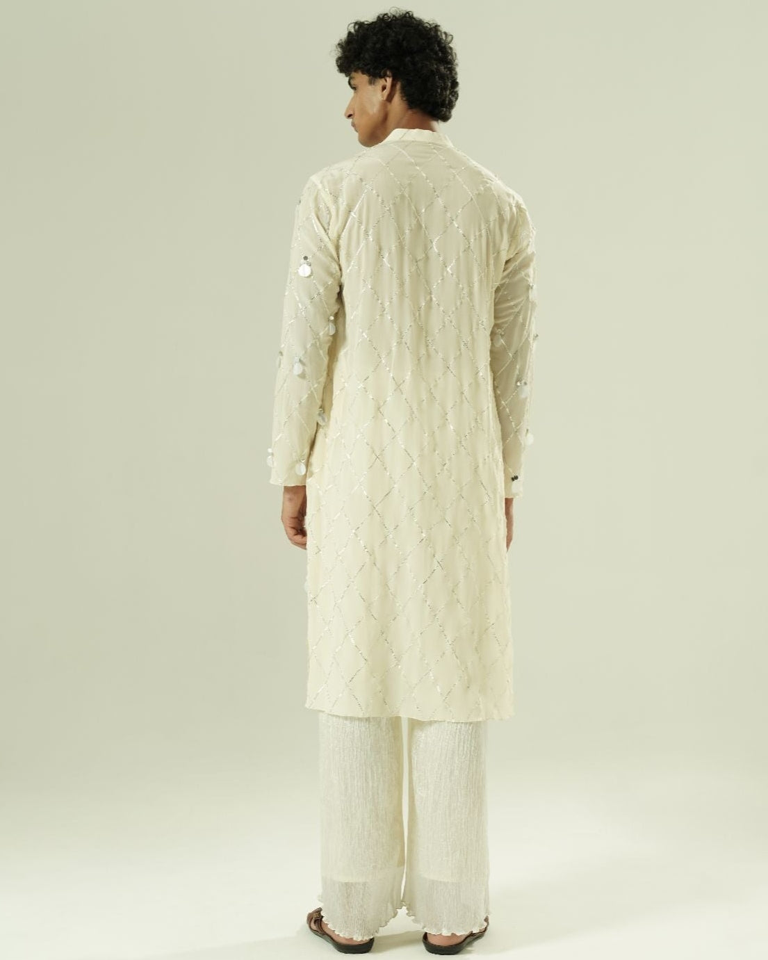 Checkered Droplets Kurta Set