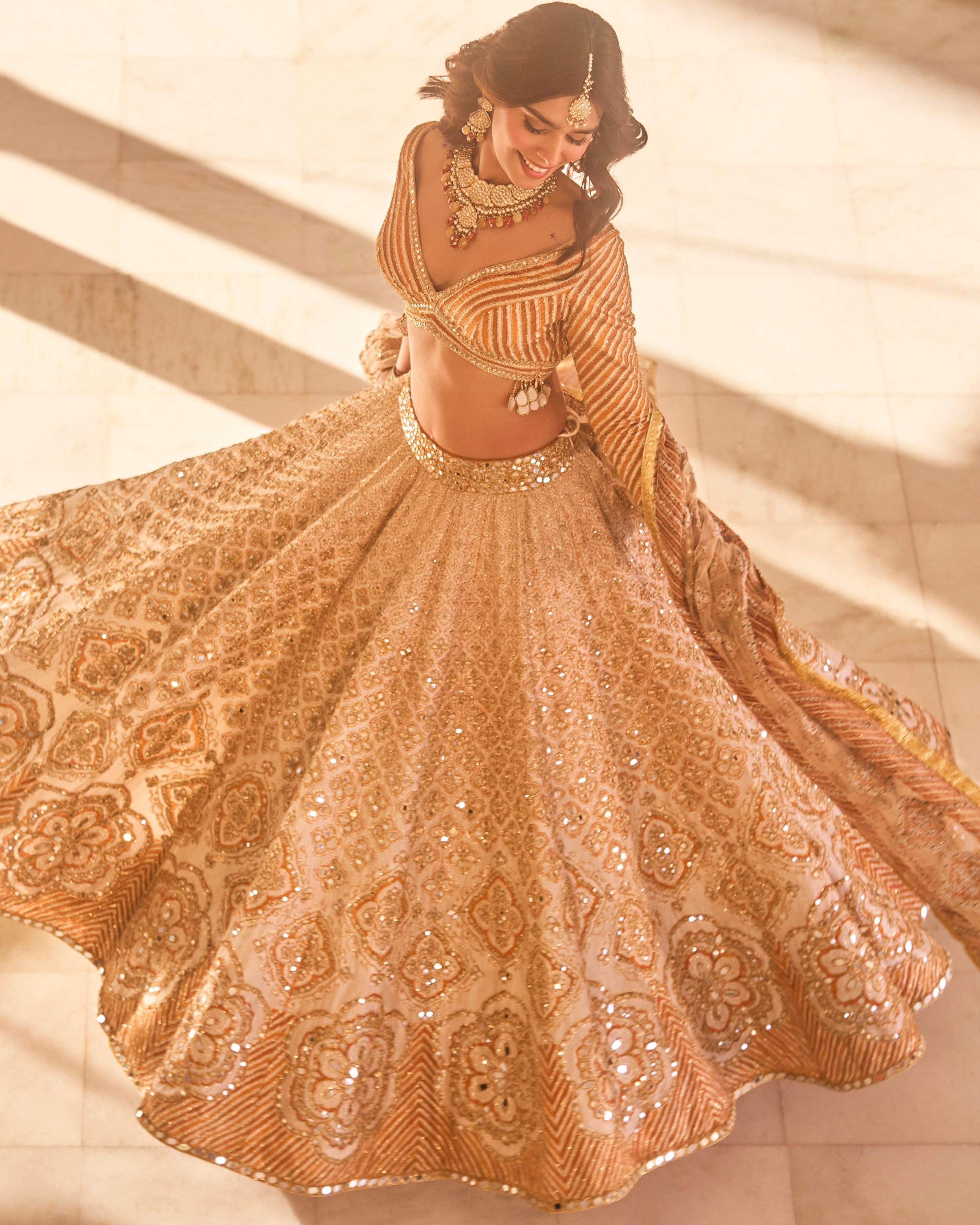 Desert Hues Printed Lehenga Set