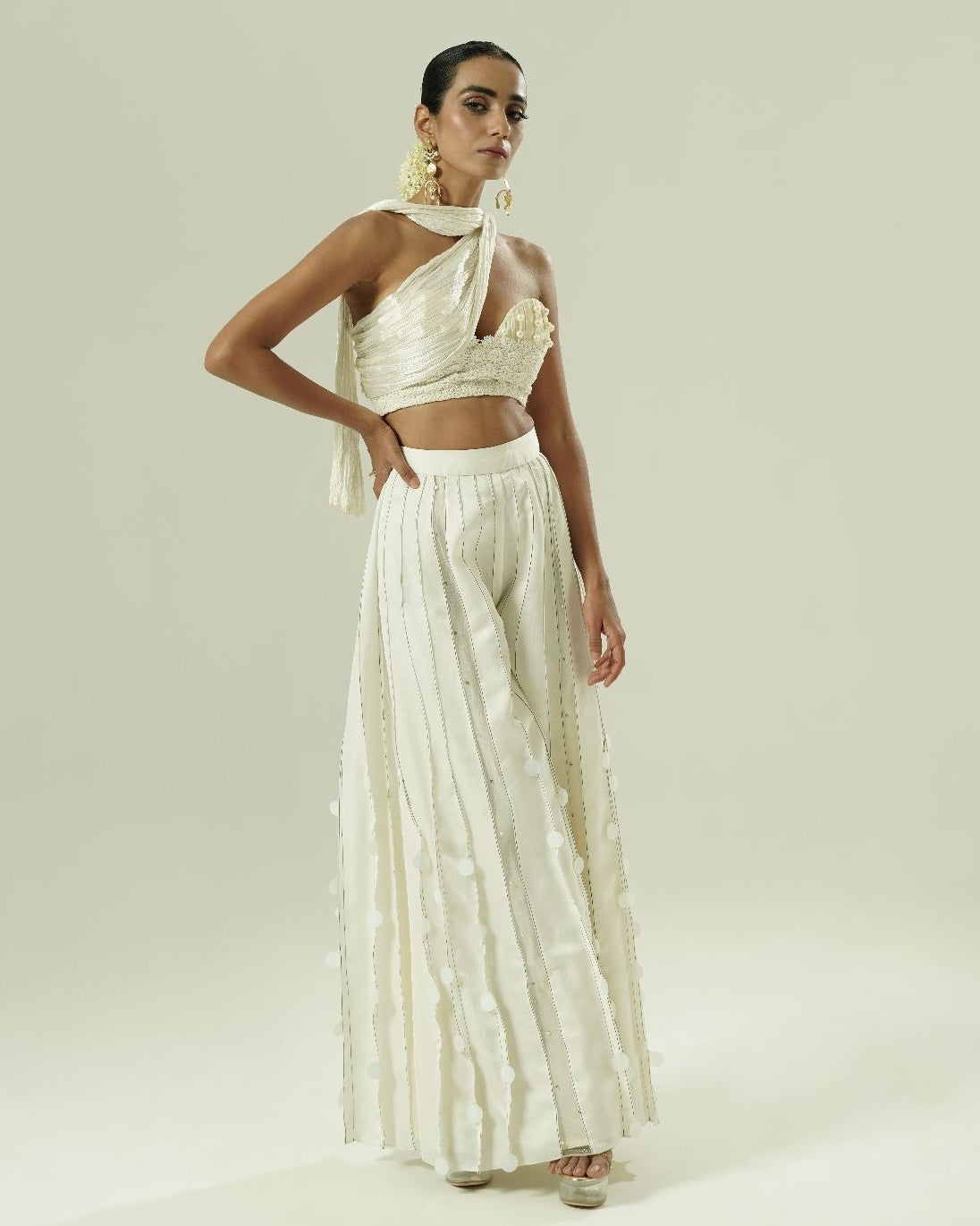 Sequin Drops Sharara Set