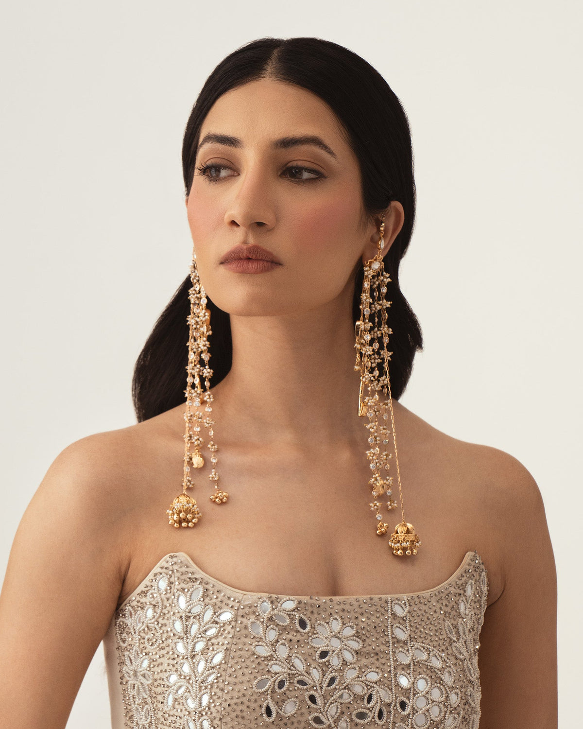 Mogra Bageecha Kashmiri Jhumkas