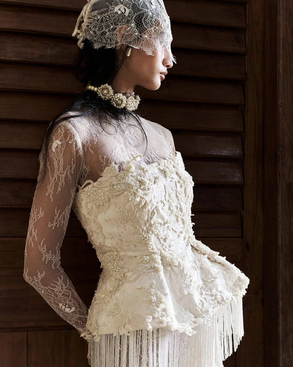 Absense Ivory Corset Skirt Set
