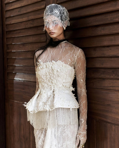 Absense Ivory Corset Skirt Set