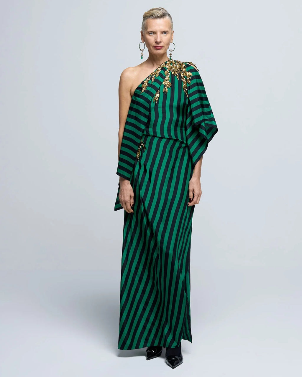 Guntas Black Green Dress