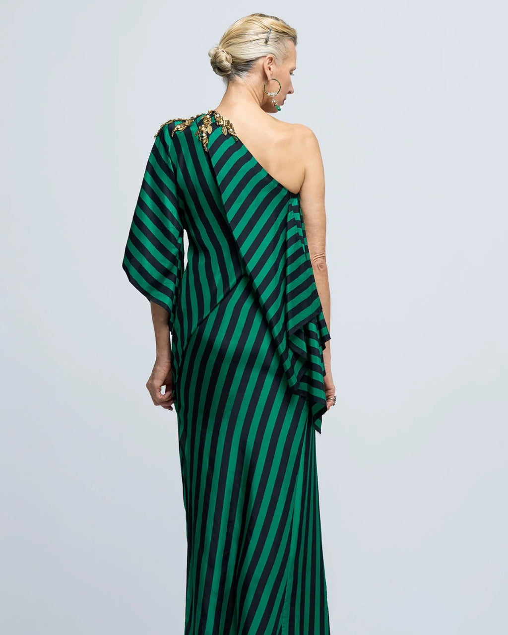 Guntas Black Green Dress