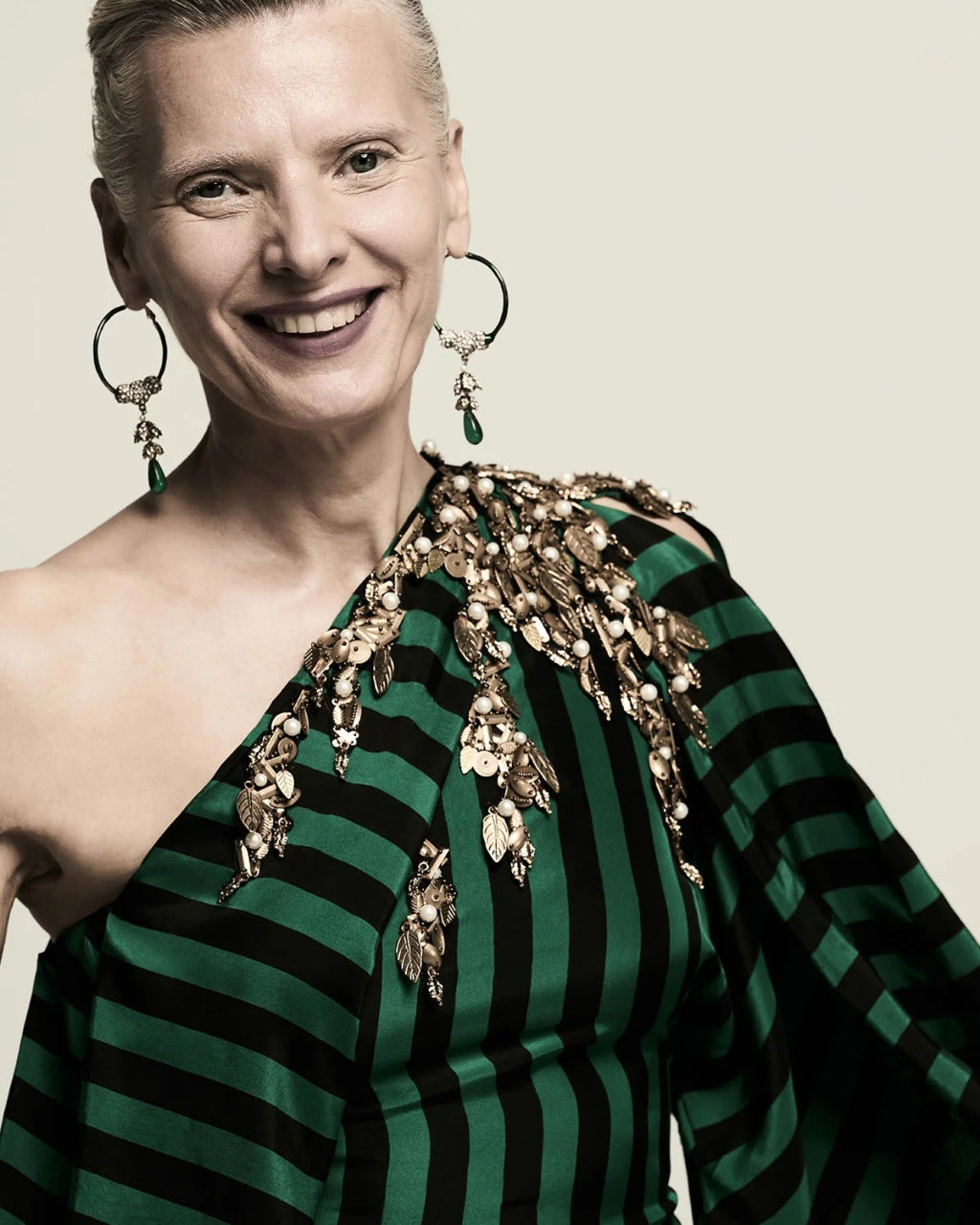 Guntas Black Green Dress
