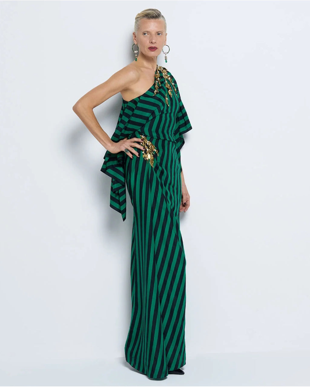 Guntas Black Green Dress