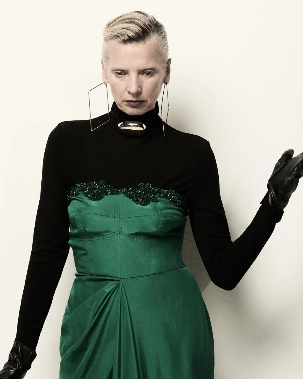 Virna Emerald Jacket Dress Set