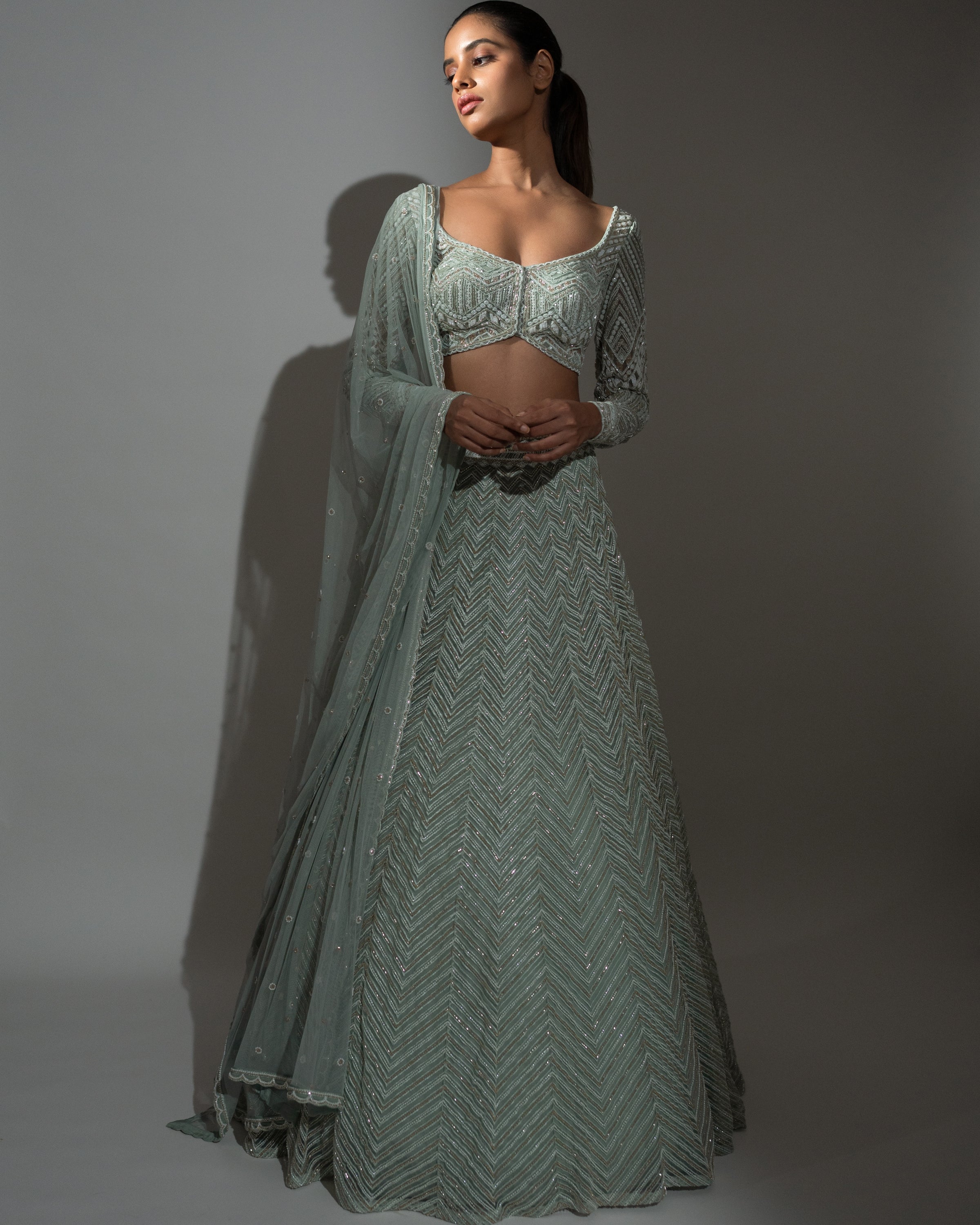 Aqua Vera Lehenga Set