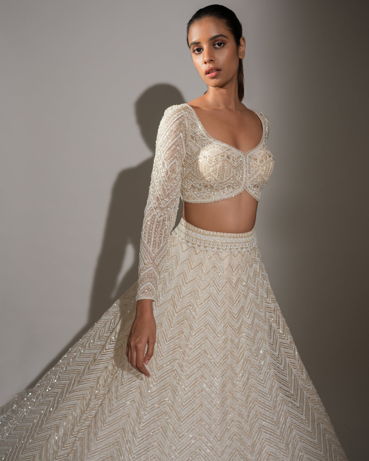 Ivory Vera  Lehenga Set