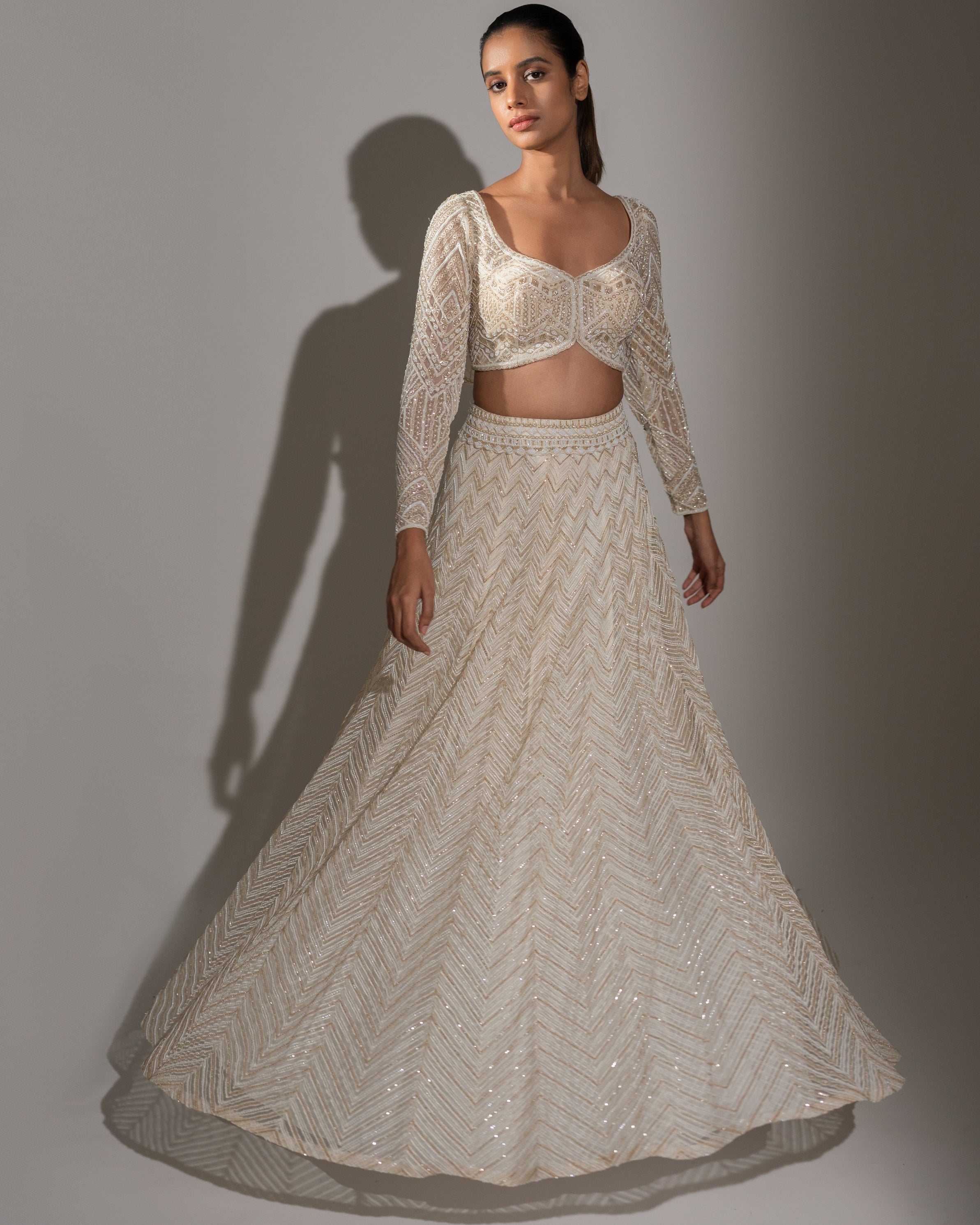 Ivory Vera  Lehenga Set