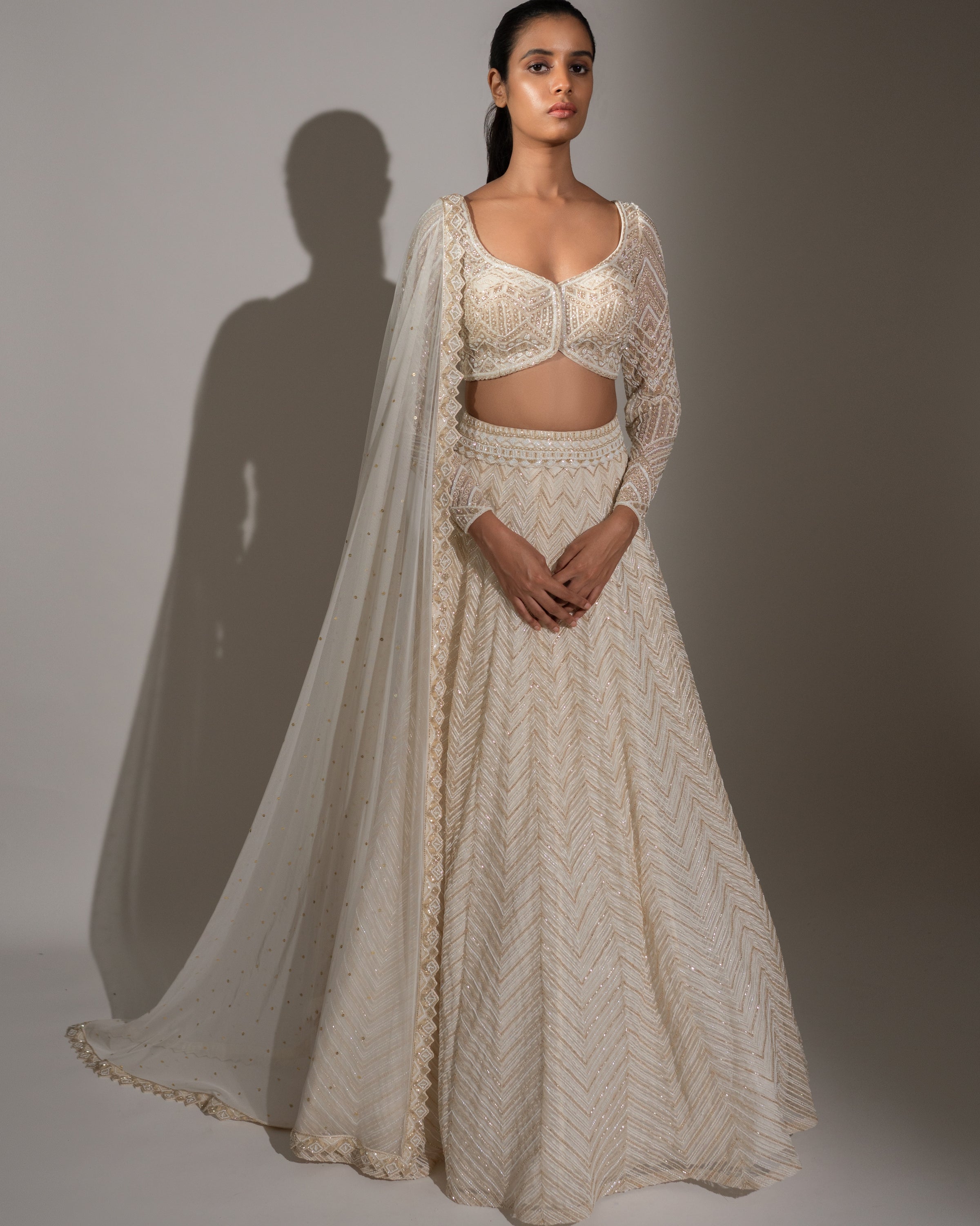 Ivory Vera  Lehenga Set