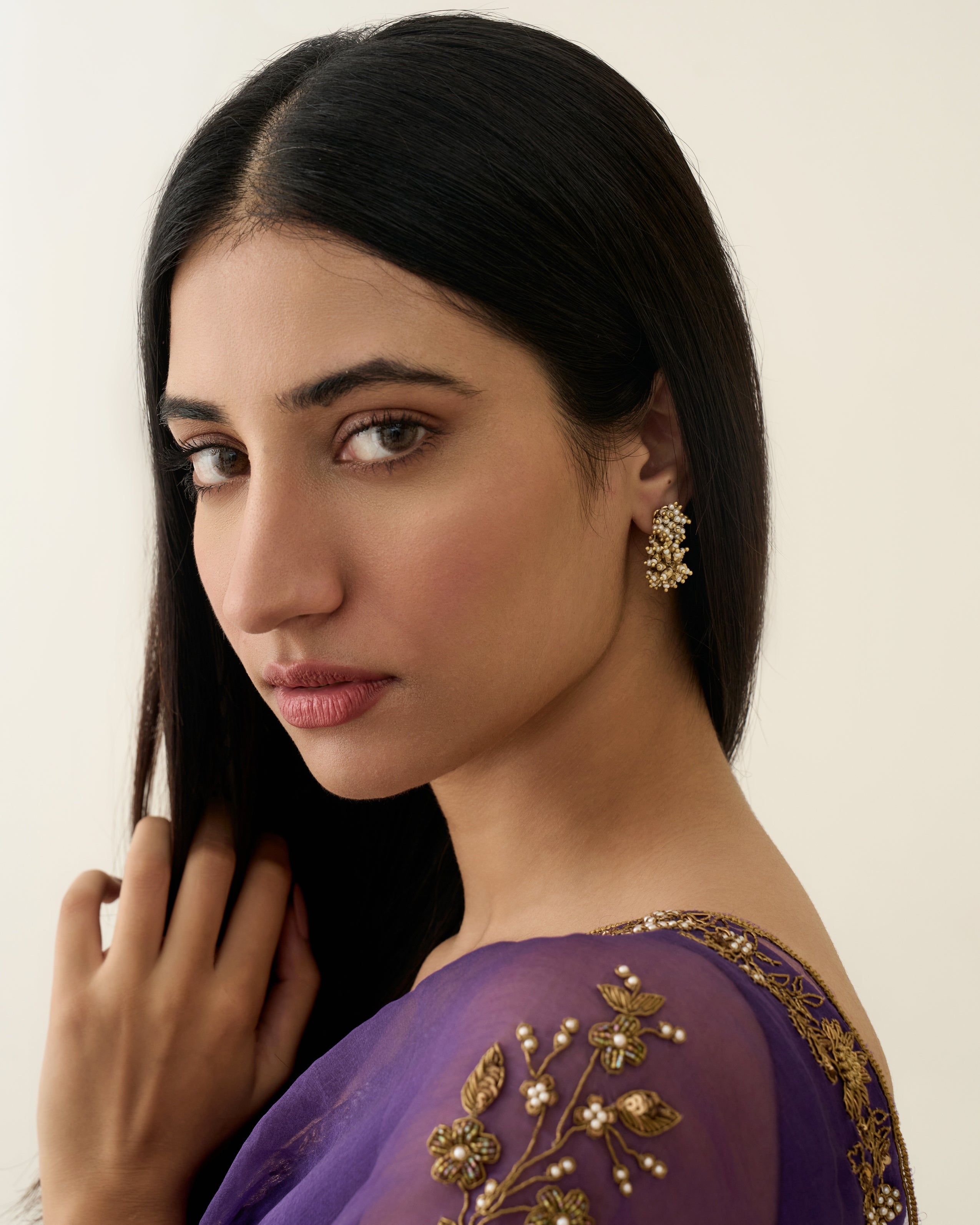 Chand Saaj Front Back Earrings (Set Of 2)