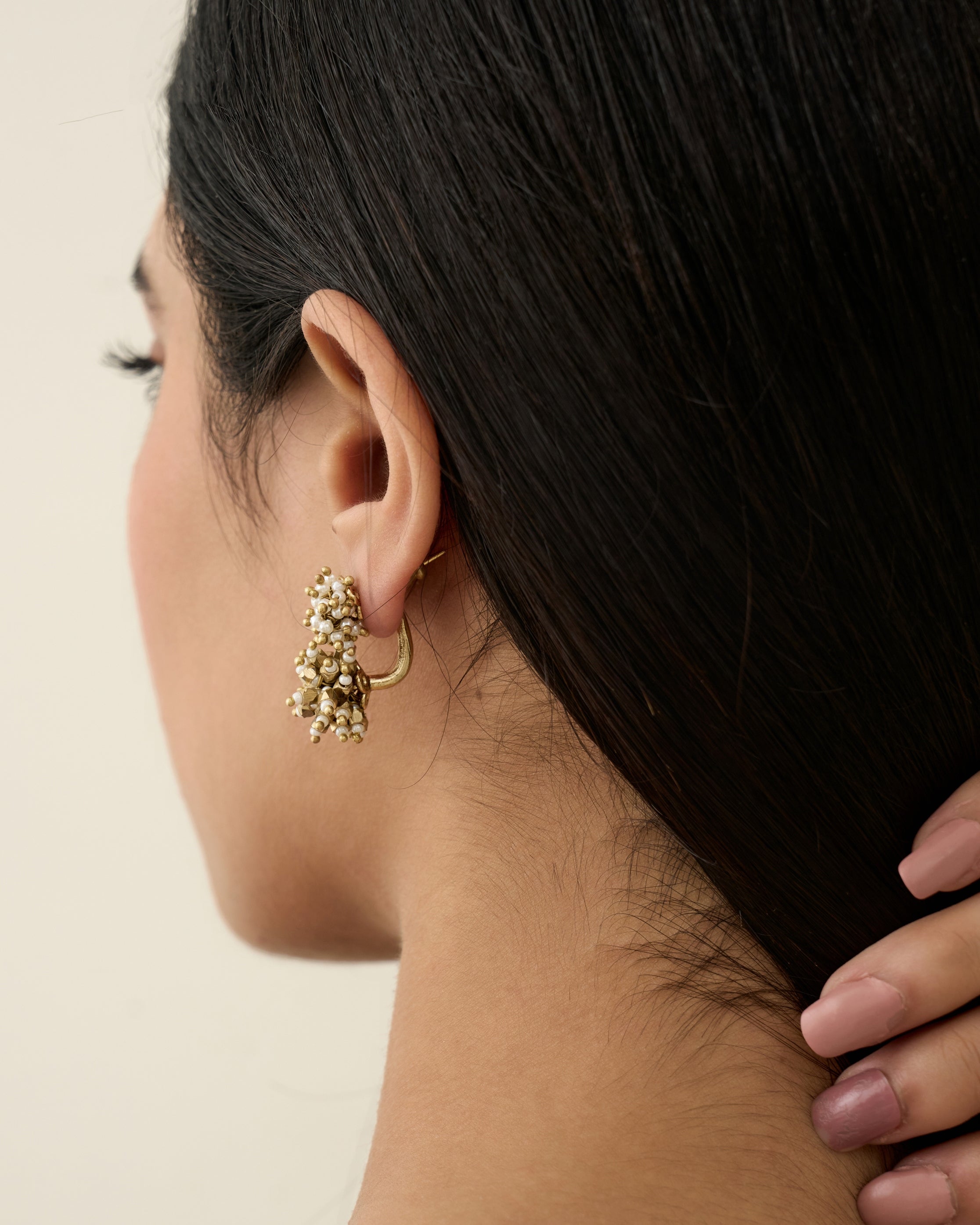 Chand Saaj Front Back Earrings (Set Of 2)