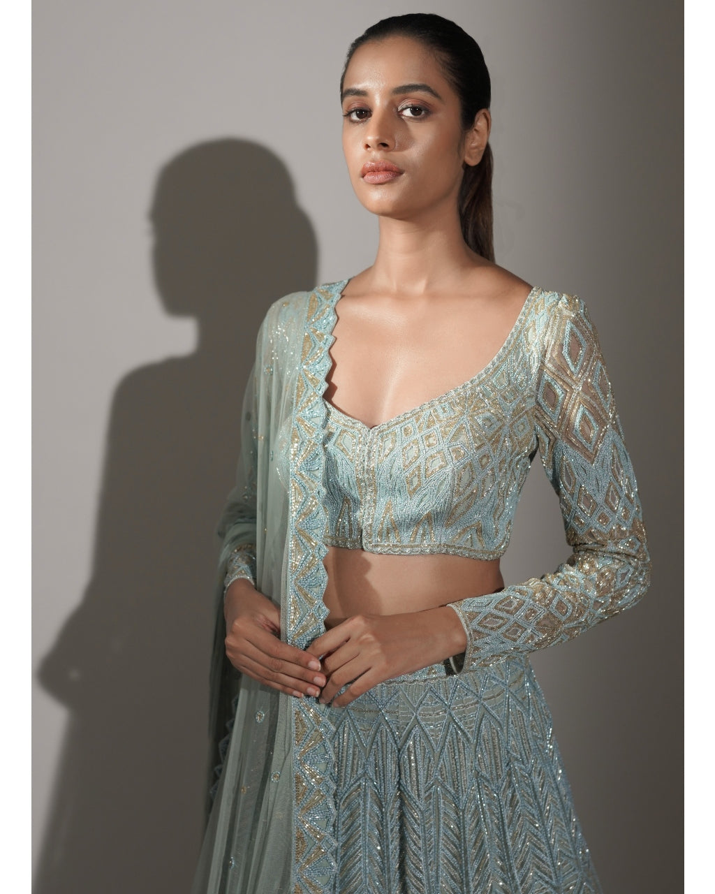 Aqua Darya Lehenga Set