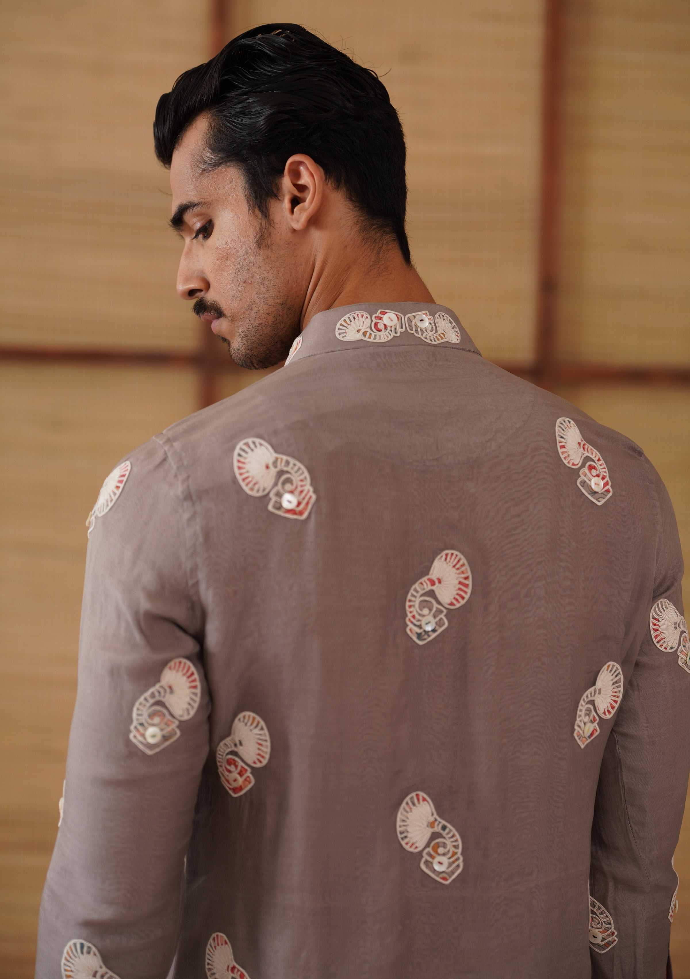 Gramophone Poppy Print Dori Kurta Set