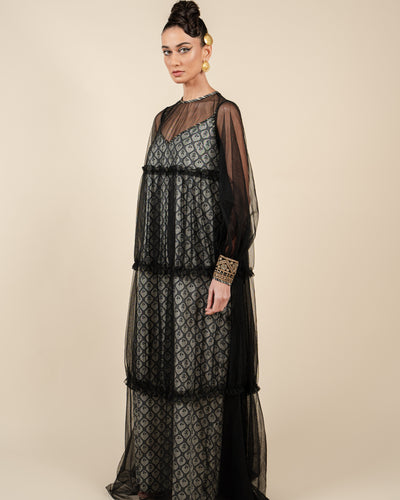 Black - Ivory Anarkali