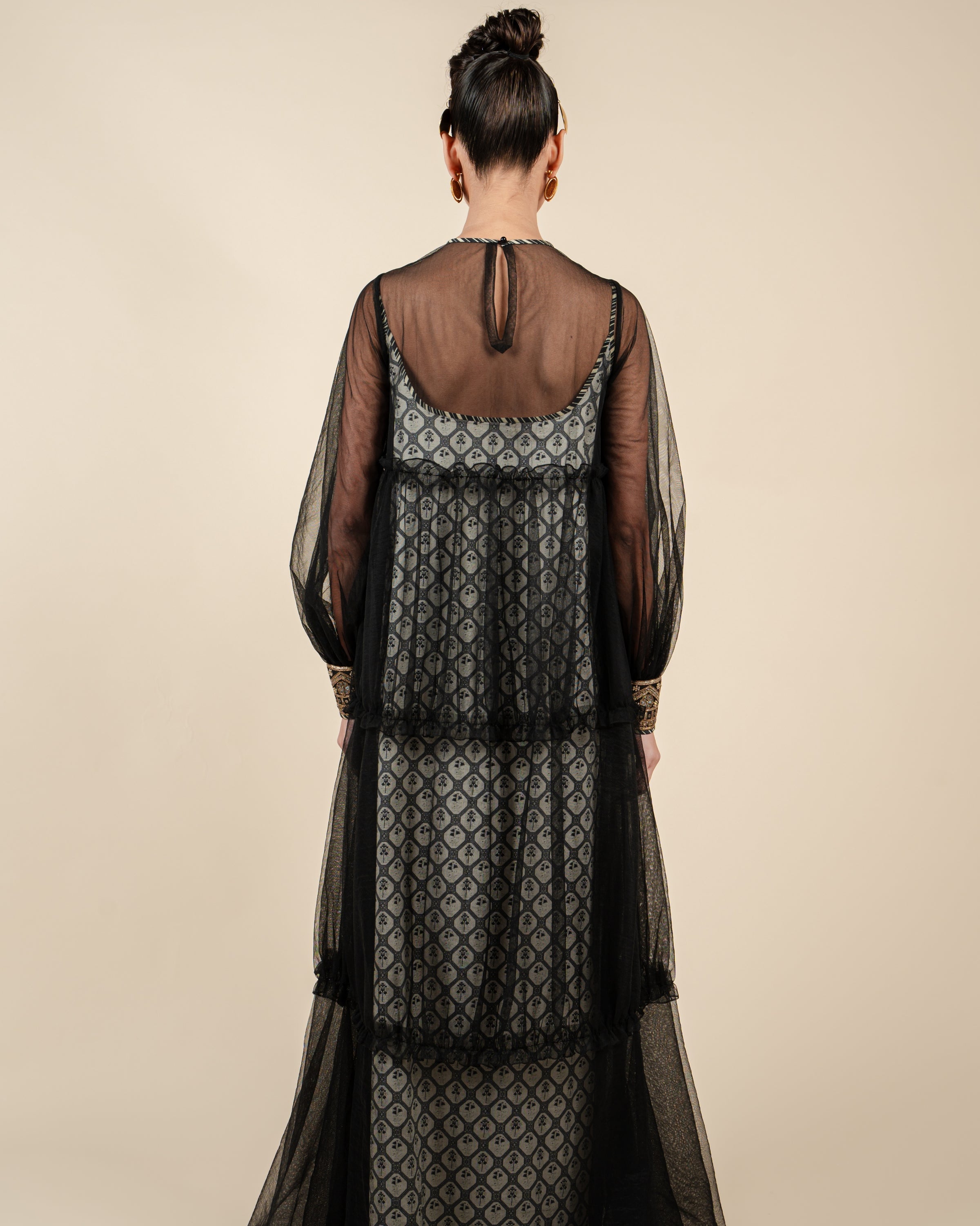 Black - Ivory Anarkali