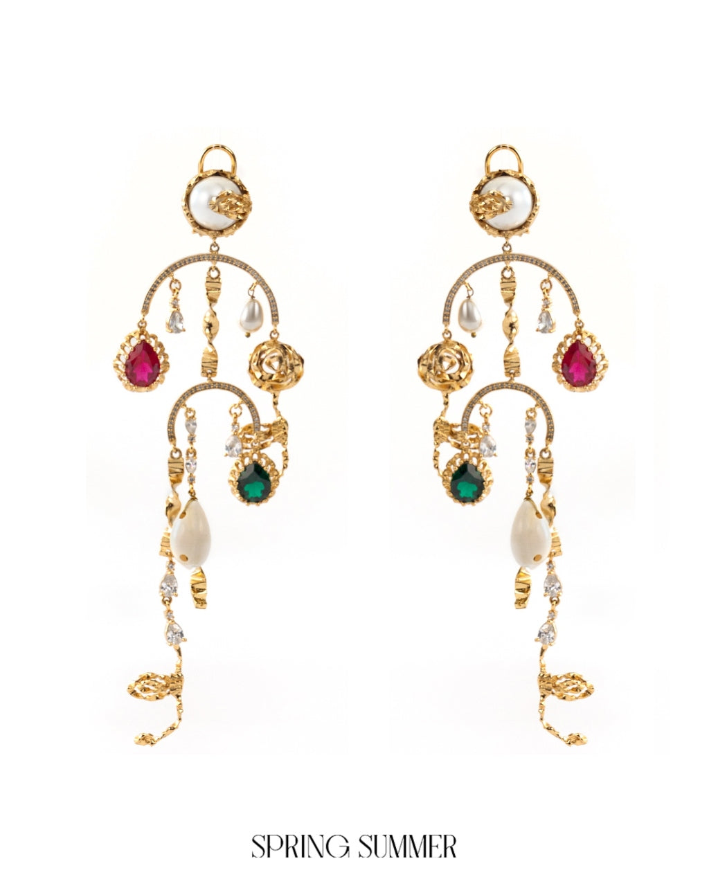 Not Your Rose Gemstone Shoulder Grazers