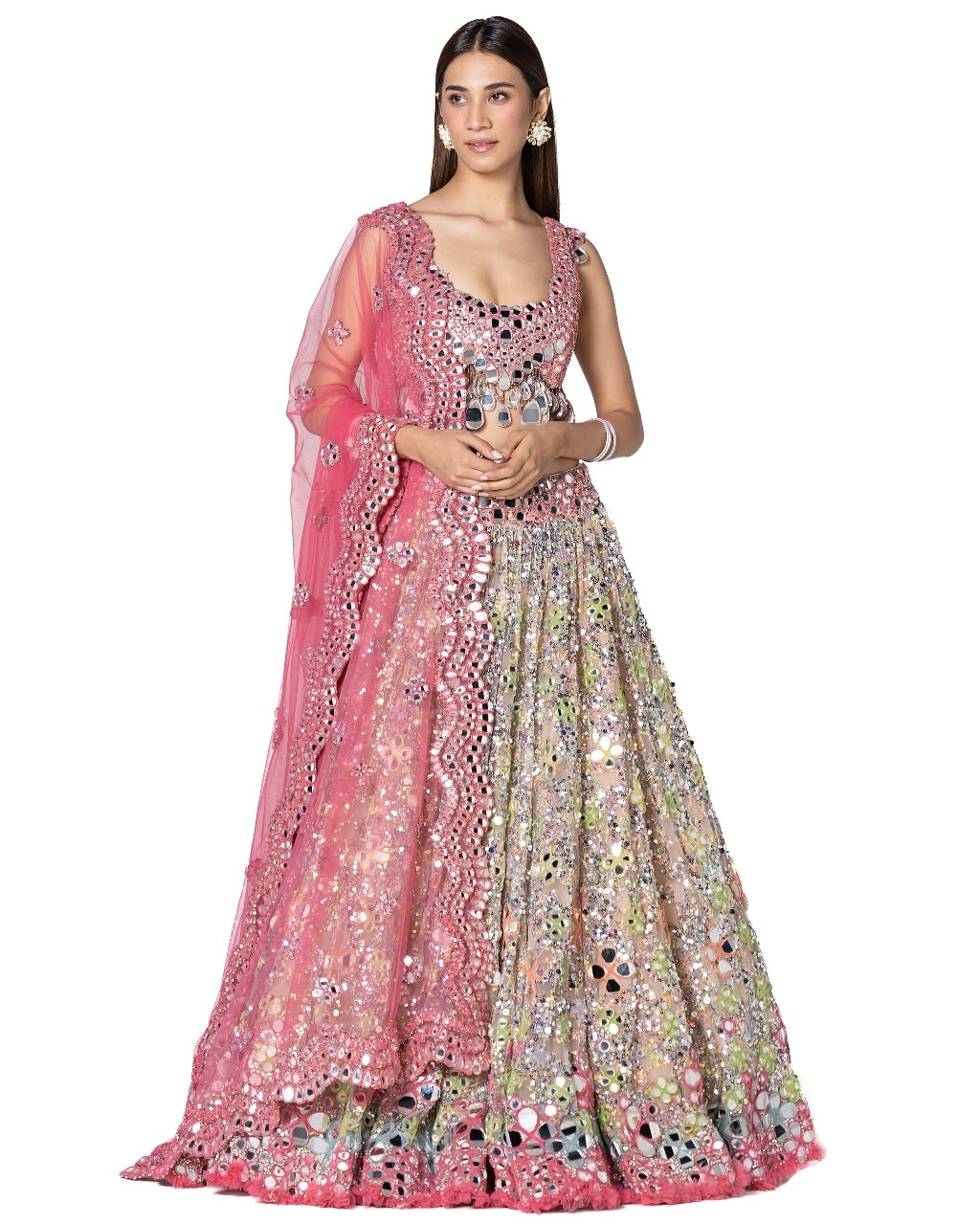 Multicolor Sequence Lehenga Set