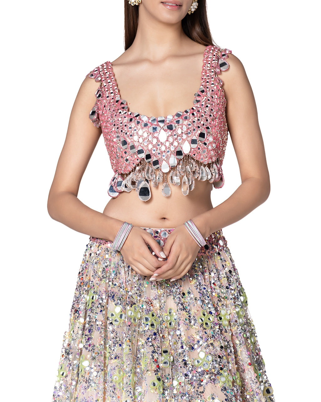 Multicolor Sequence Lehenga Set