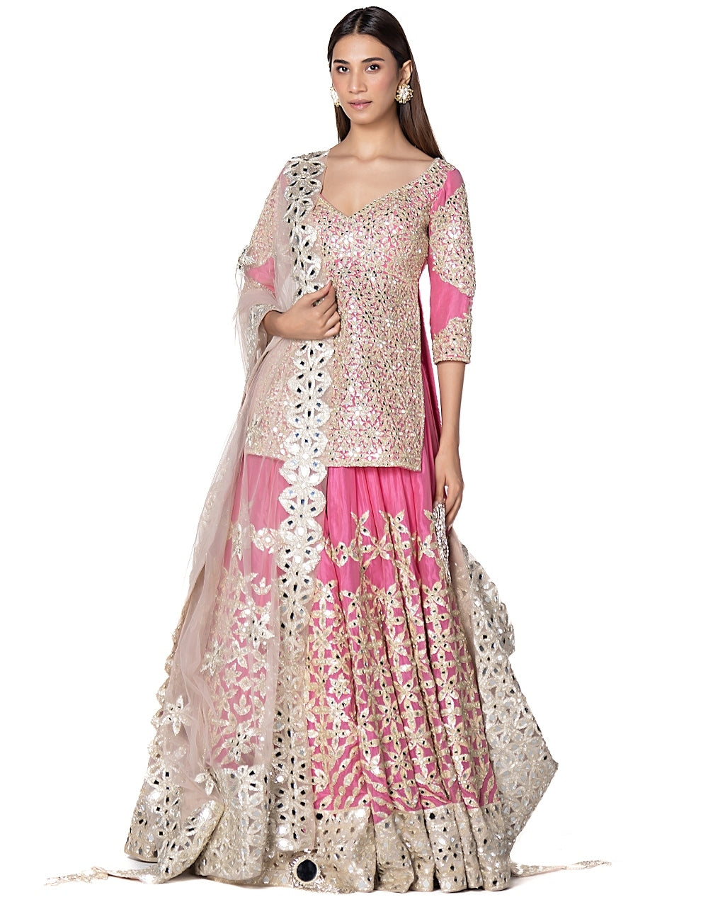 Monotone Gotta Embellished Lehenga Set