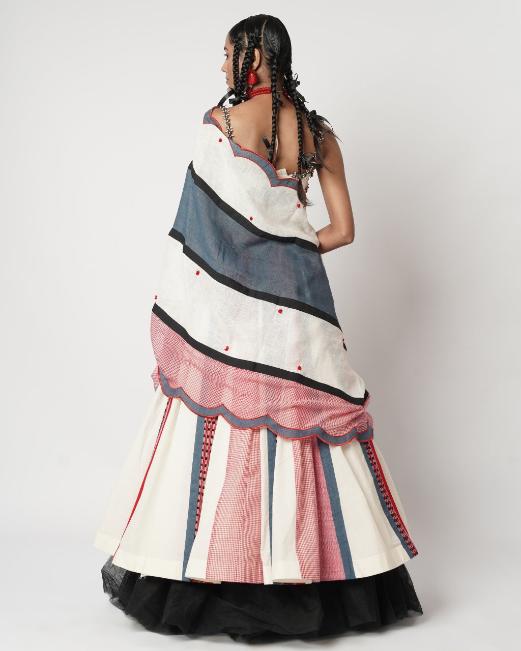 Gamcha &Naga Duo Panelled Lehenga Set
