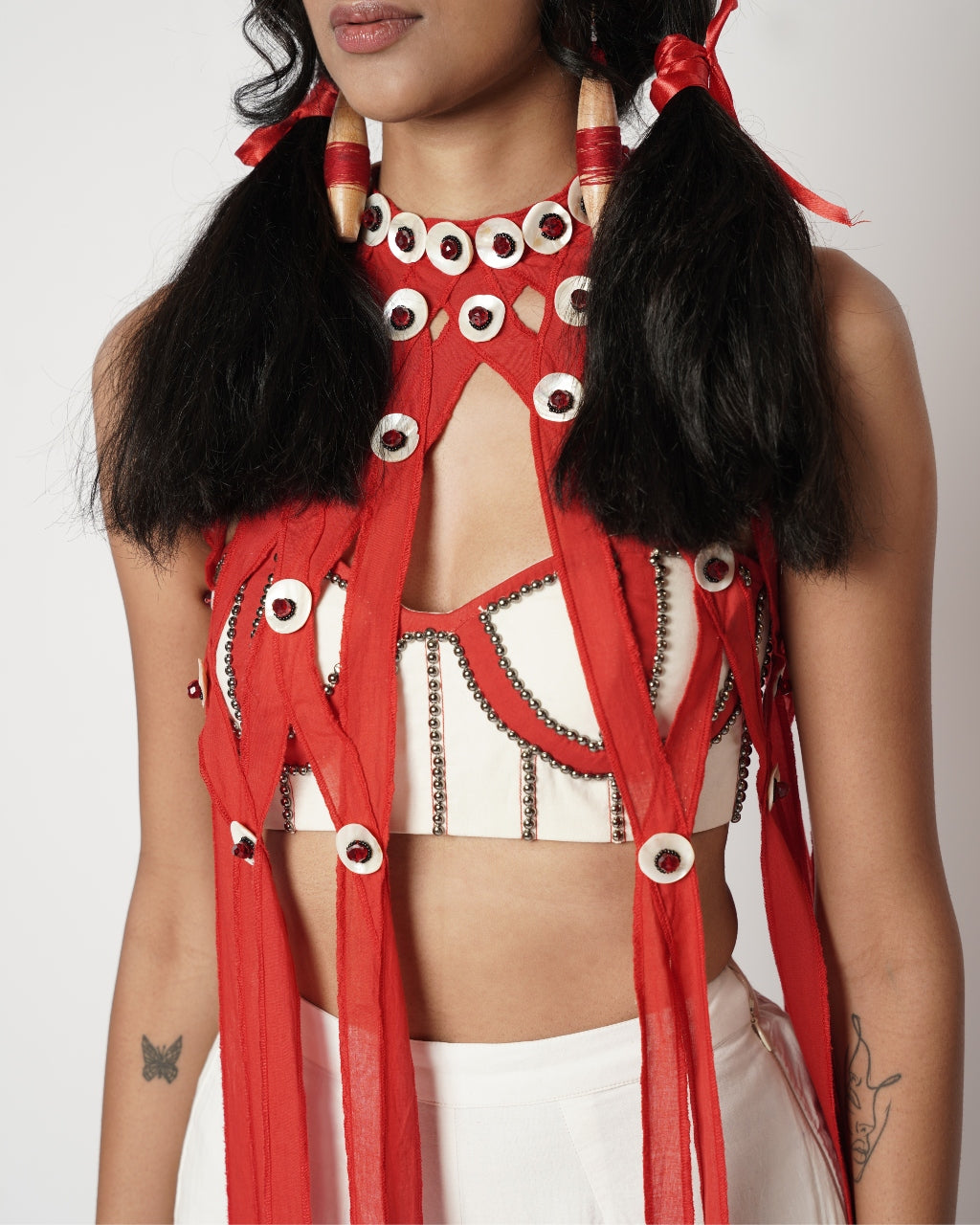 Shell Strapy Sharara Set