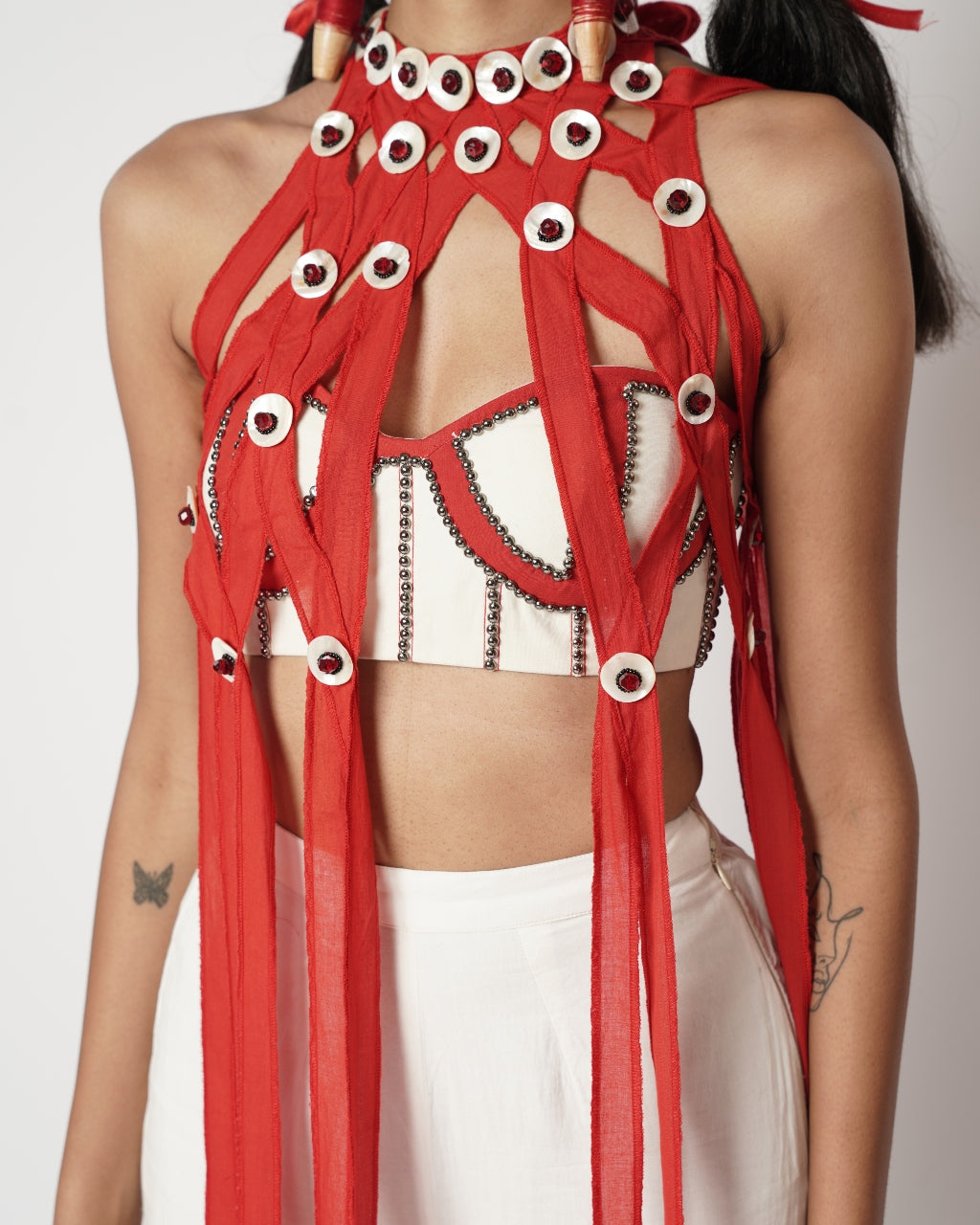 Shell Strapy Sharara Set