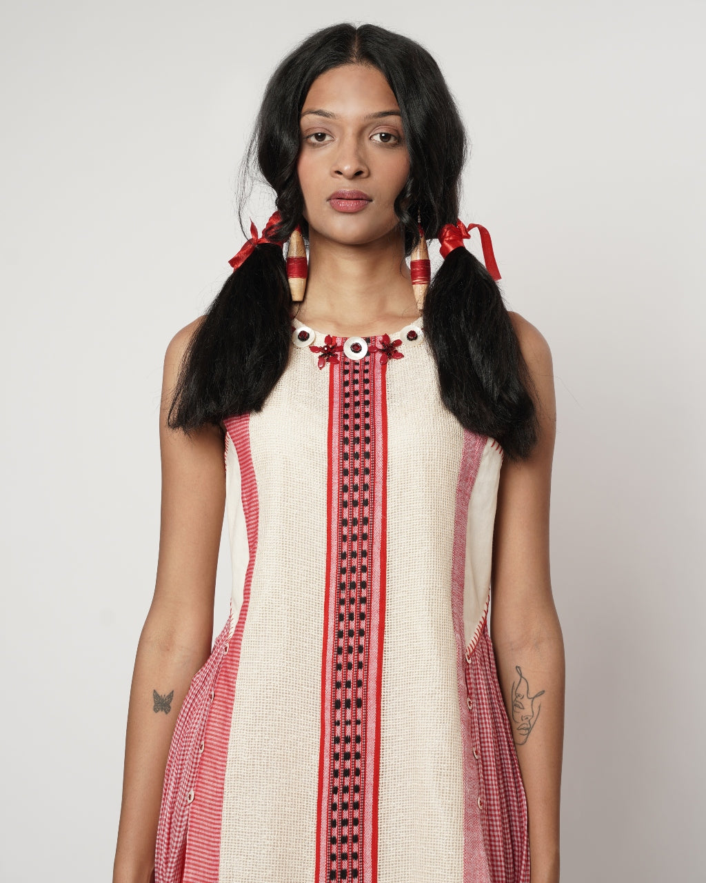Naga Panelled Kurta Set