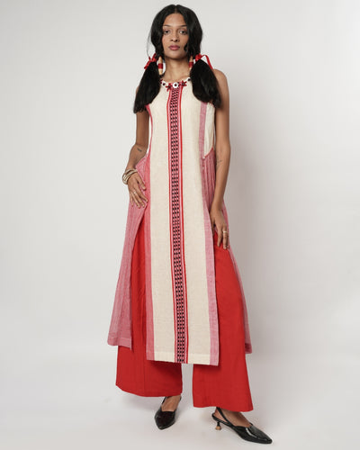 Naga Panelled Kurta Set