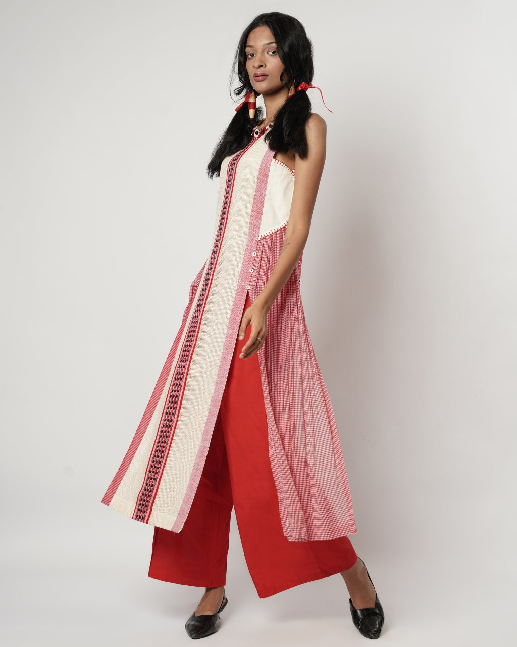 Naga Panelled Kurta Set
