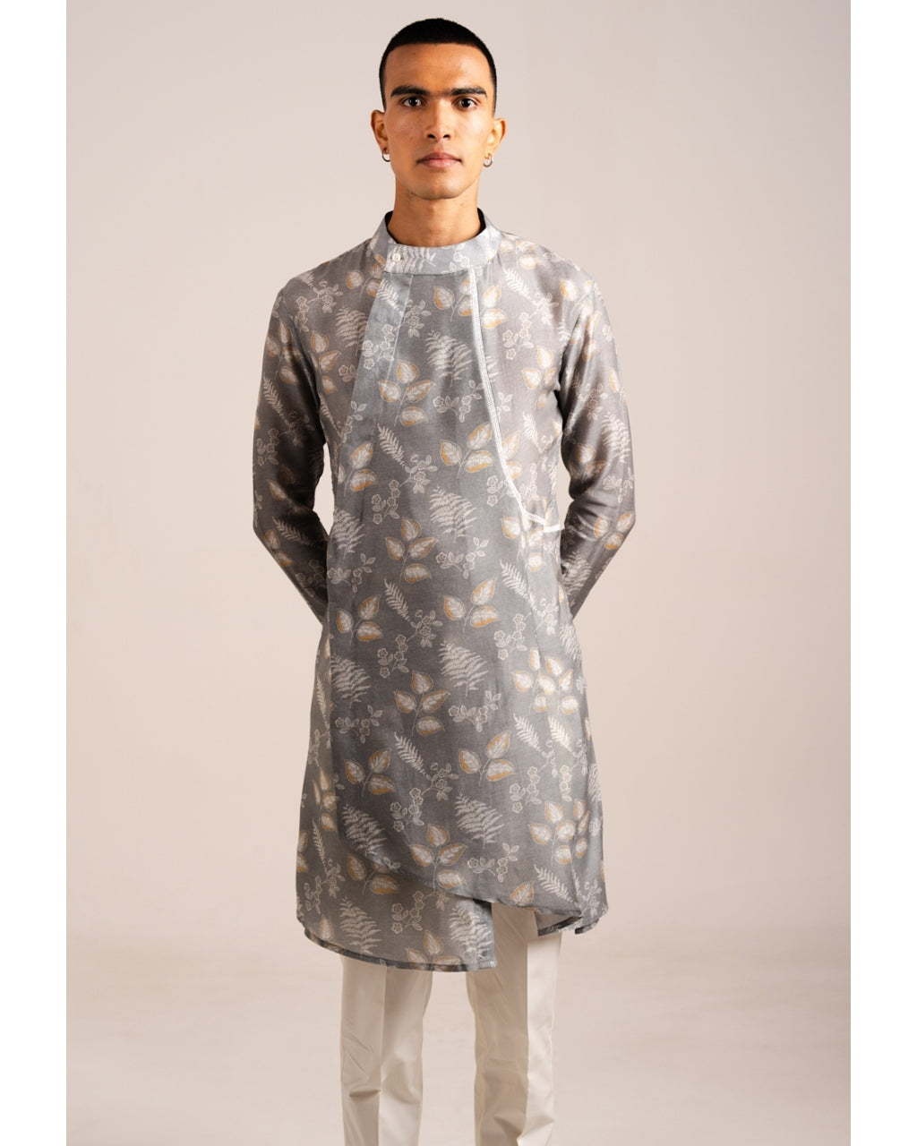 Mountain Ash Pleated Kurta Pyjama Set