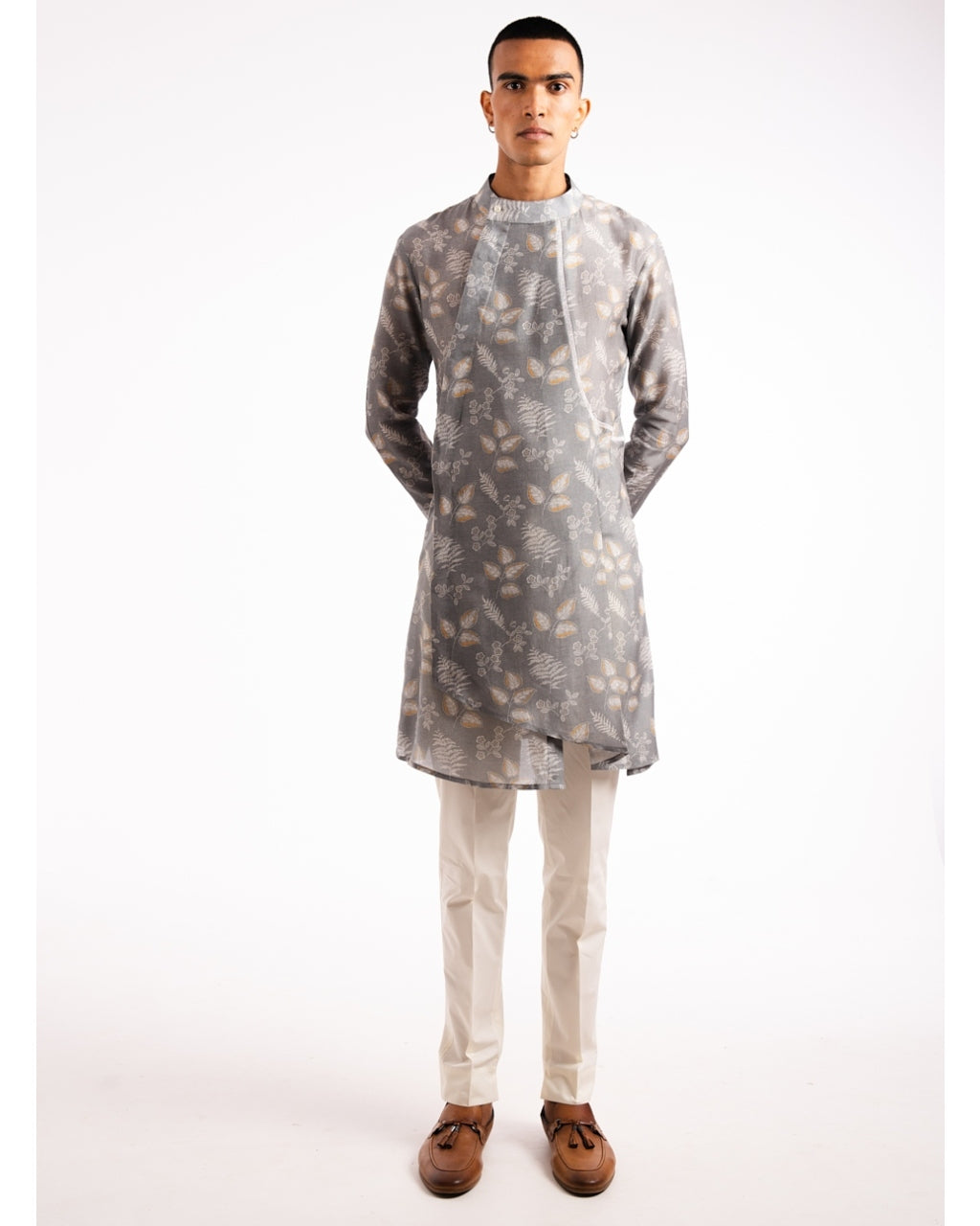 Mountain Ash Pleated Kurta Pyjama Set