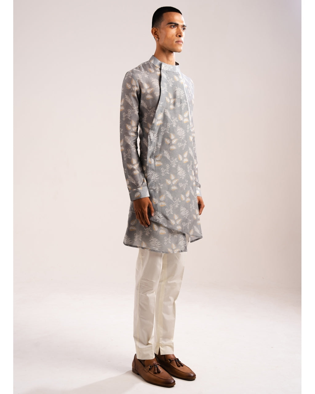 Mountain Ash Pleated Kurta Pyjama Set