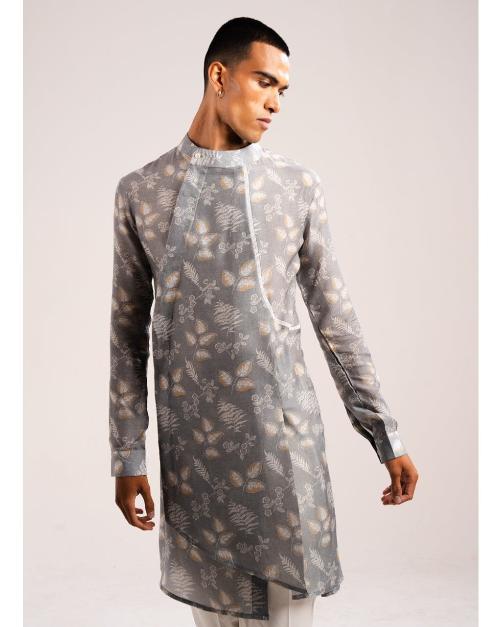 Mountain Ash Pleated Kurta Pyjama Set