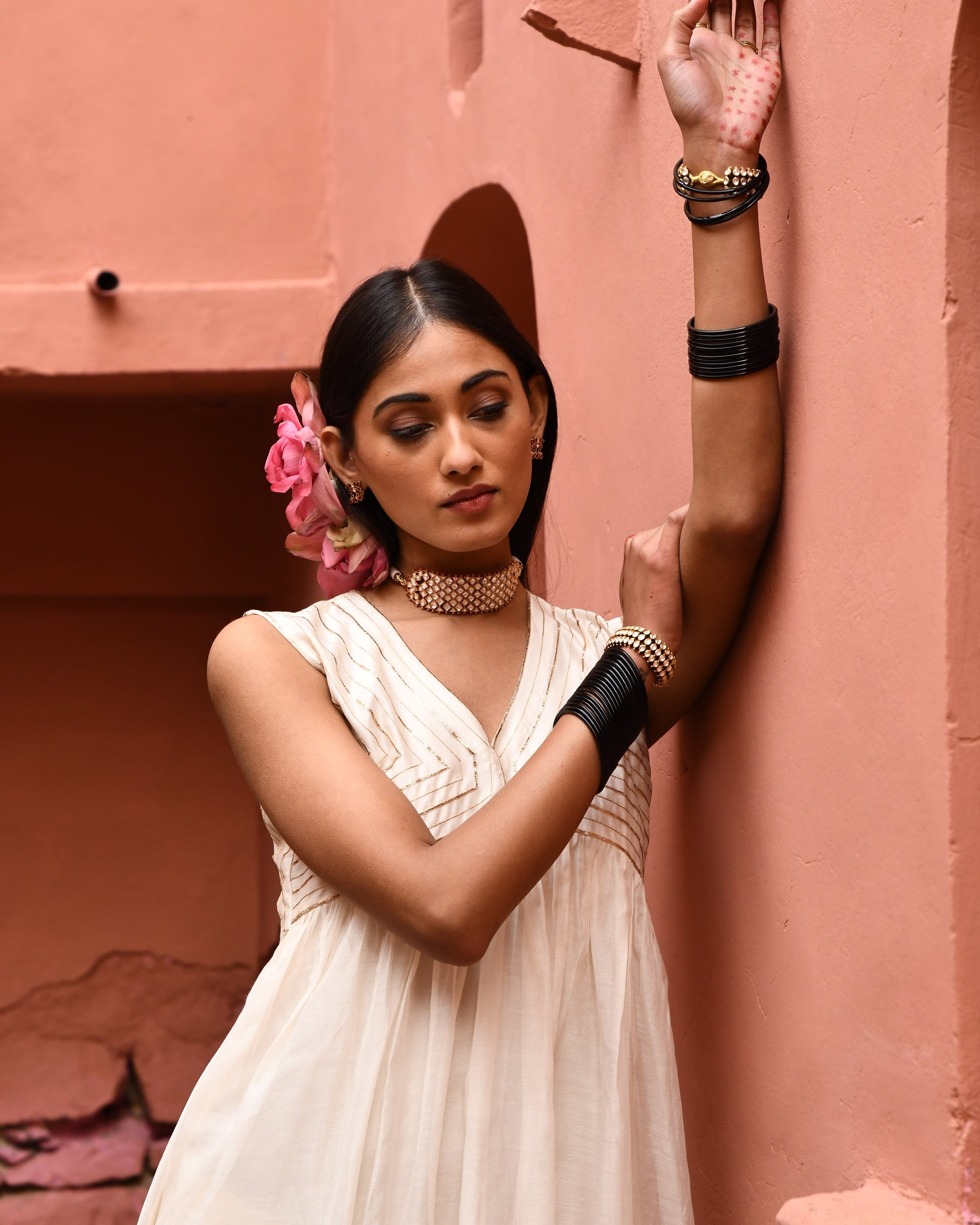 Ivory Gather Kurta Set