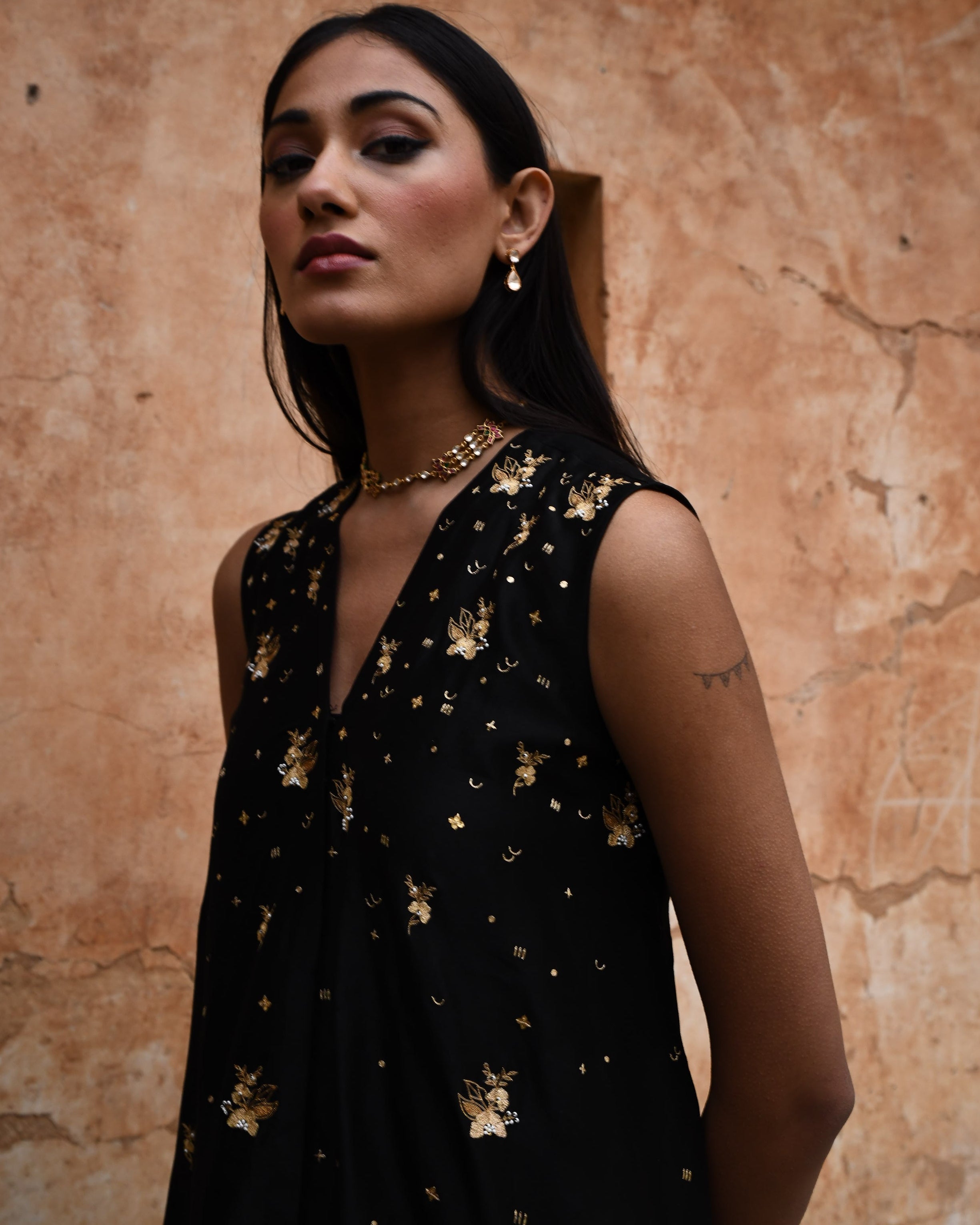 Black Asymmetric Dress