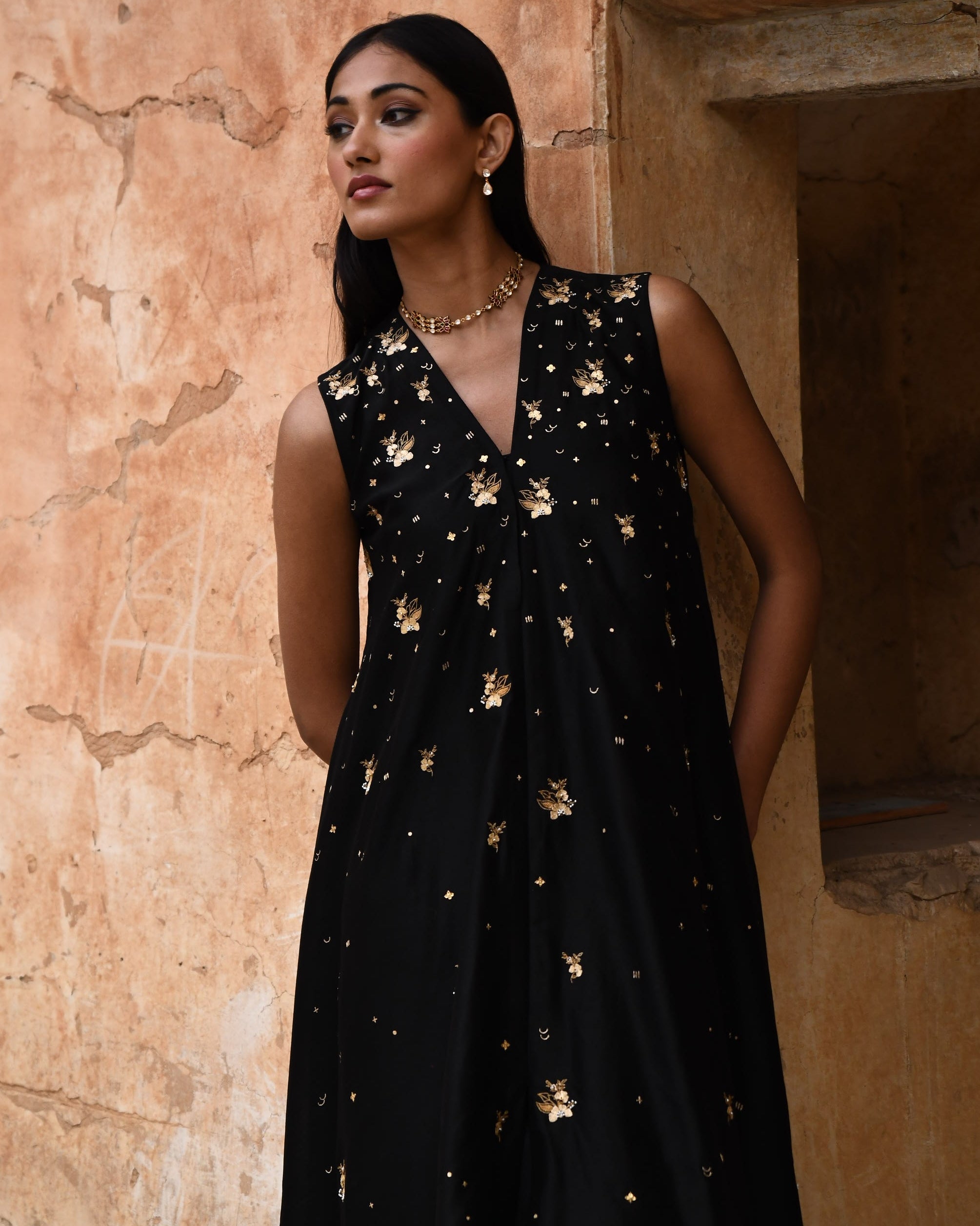 Black Asymmetric Dress