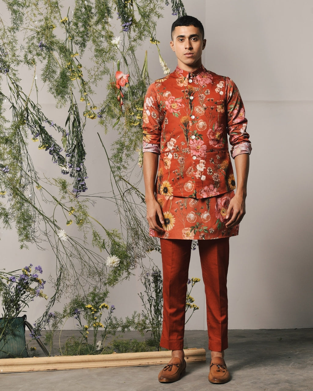 Red Roma Kurta & Pajama