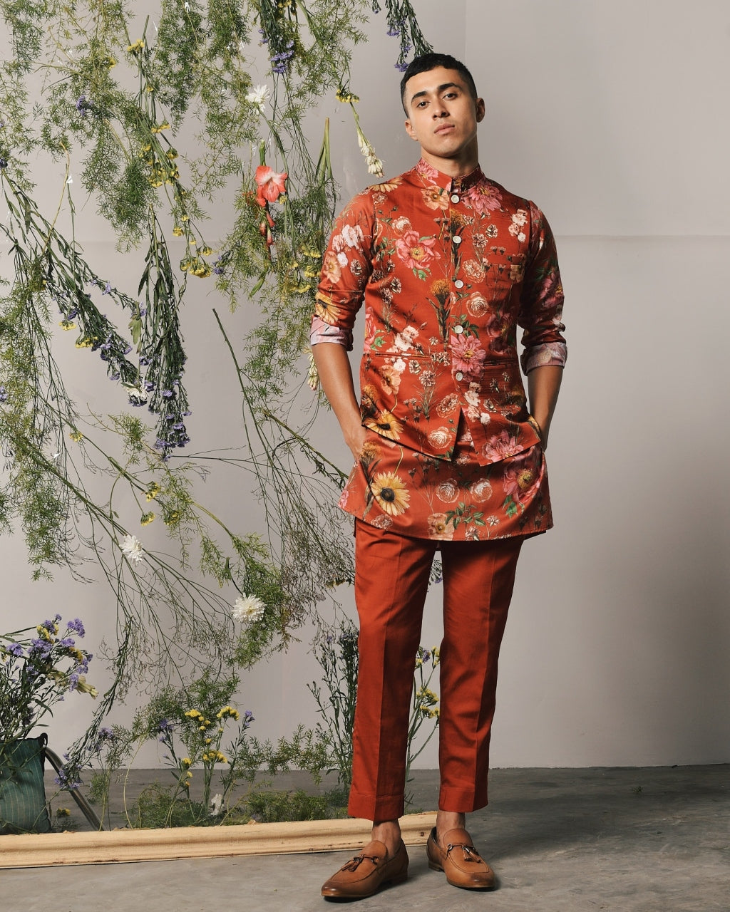 Red Roma Kurta & Pajama